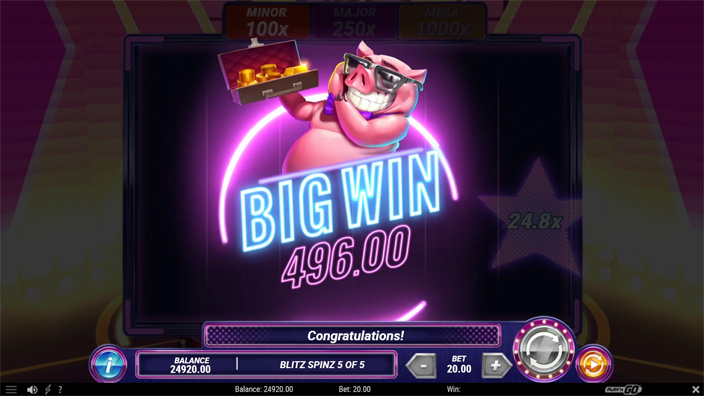 Piggy Blitz slot big win