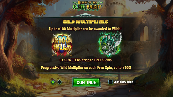Return of the Green Knight slot features