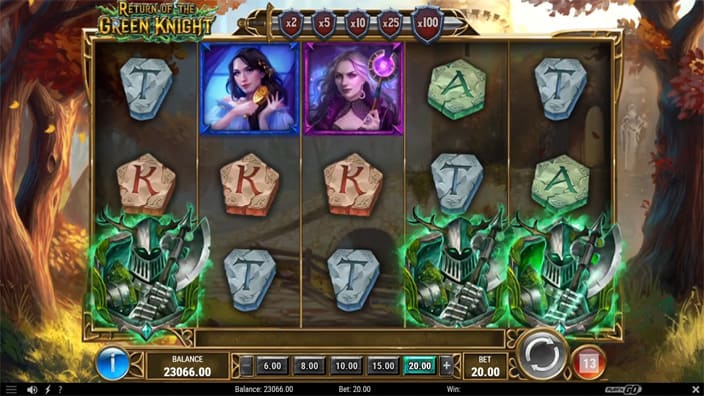 Return of the Green Knight slot free spins