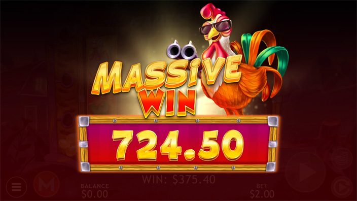 Roosters Revenge slot big win