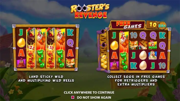Roosters Revenge slot features 1