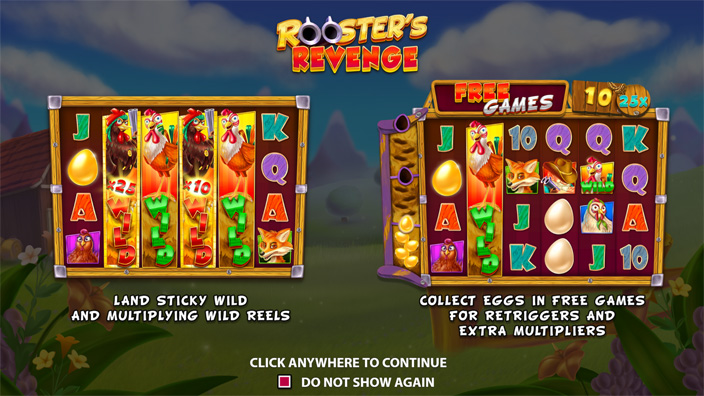 Roosters Revenge slot features