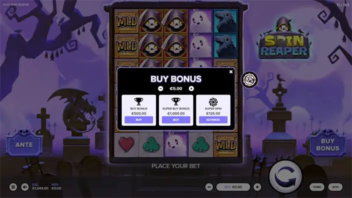 Spin Reaper slot bonus buy