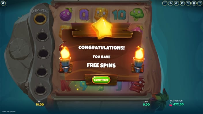 Thrill to Grill slot free spins
