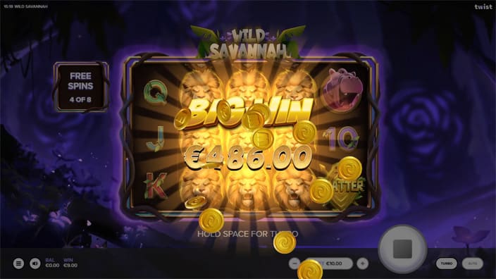 Wild Savannah slot big win