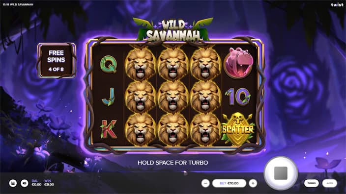 Wild Savannah slot feature wild symbol