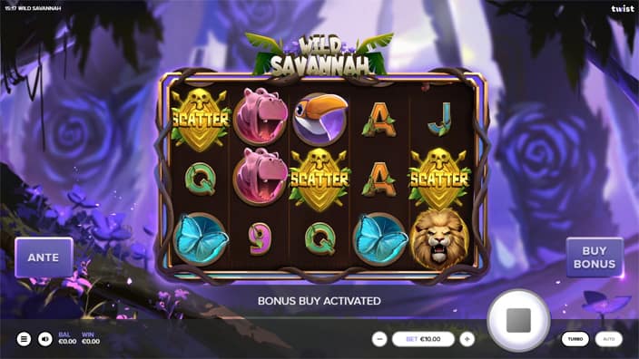Wild Savannah slot free spins