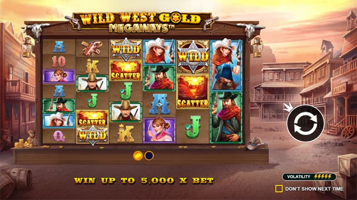 Wild West Gold Megaways slot features