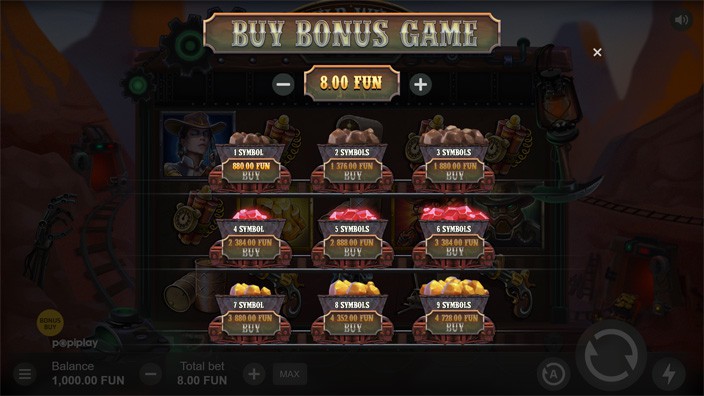 Wild Wild Gold slot bonus buy