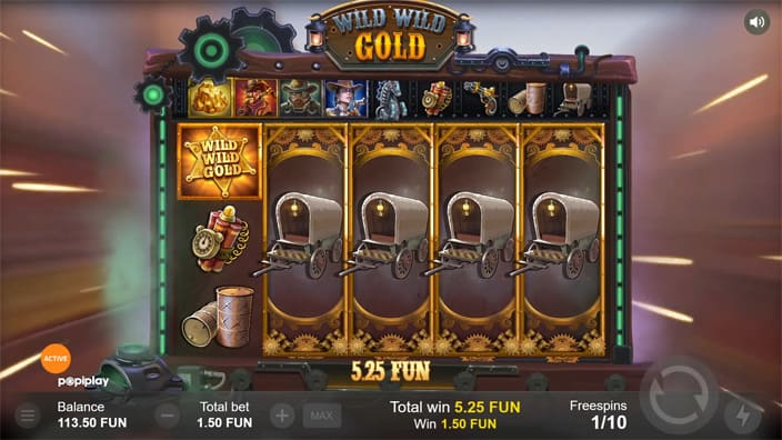 Wild Wild Gold slot feature expanding symbol