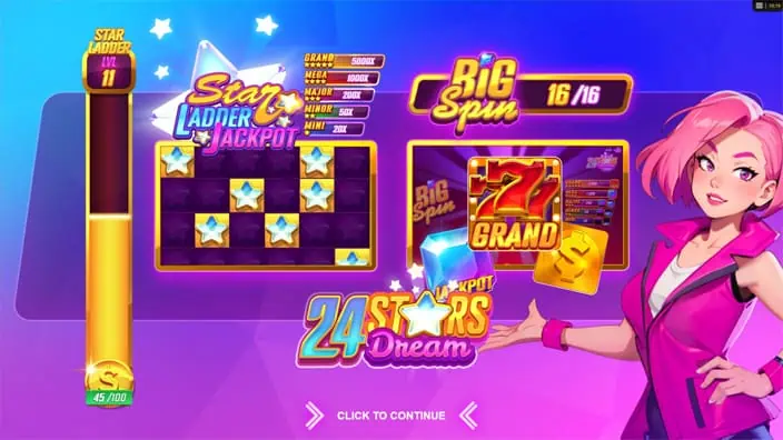 24 Stars Dream slot features