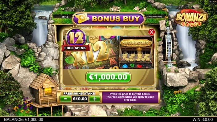 Bonanza Falls slot bonus buy