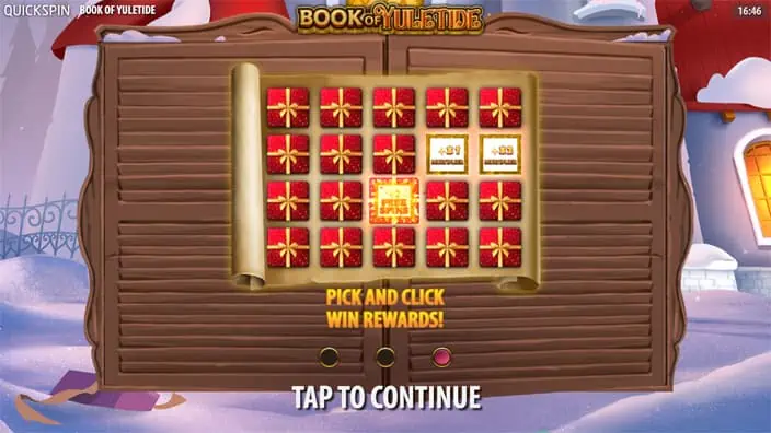 Book of Yuletide slot features