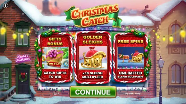 Christmas Catch slot features