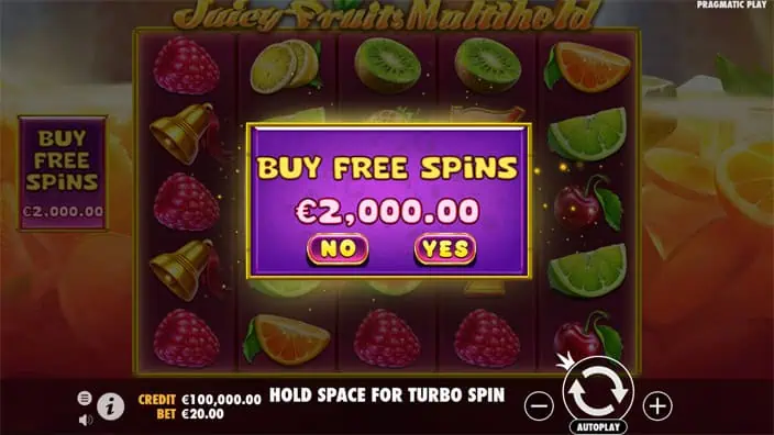 Juicy Fruits Multihold slot bonus buy 1