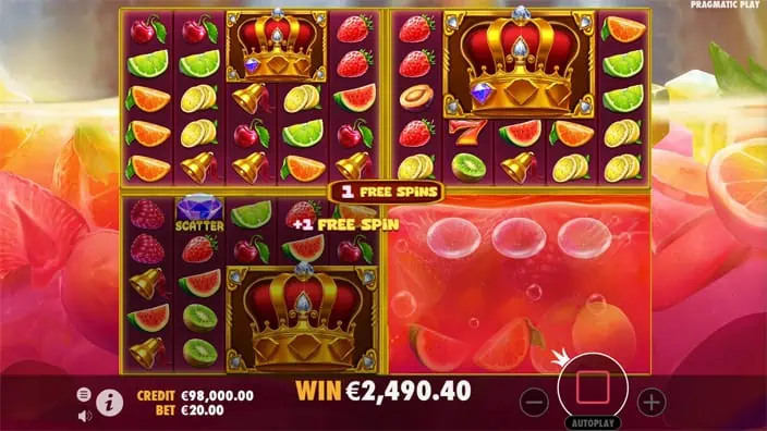 Juicy Fruits Multihold slot features