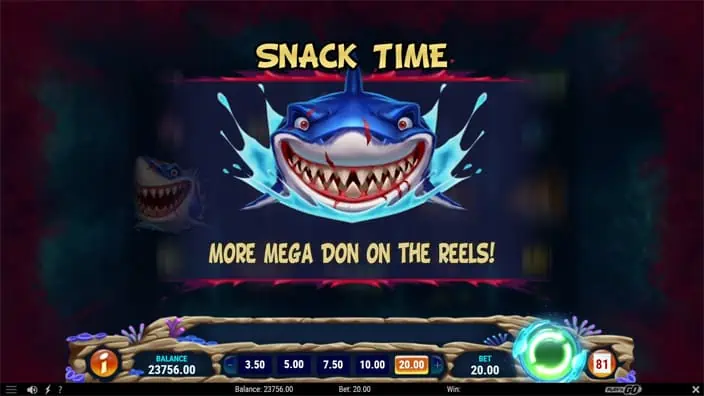 Mega Don Feeding Frenzy slot feature snack time 1