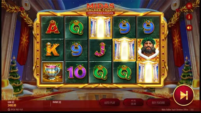 Midas Golden Touch Christmas Edition slot free spins