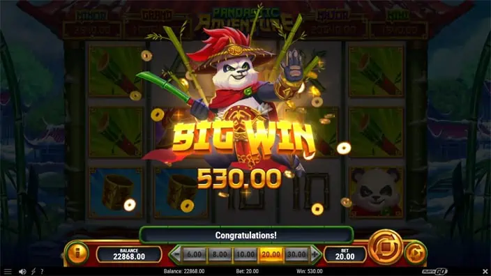 Pandastic Adventure slot big win