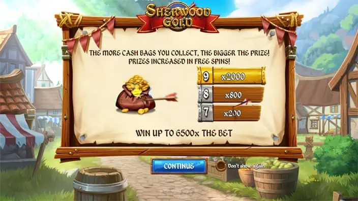 Sherwood Gold slot features