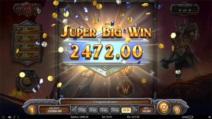 Viking Runecraft 100 slot big win