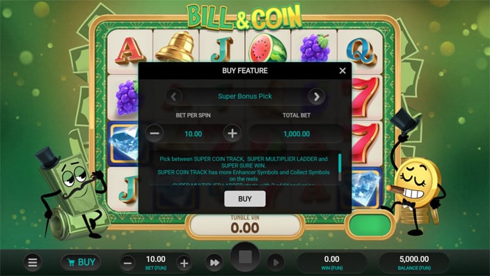 Bill Coin slot bonus buy