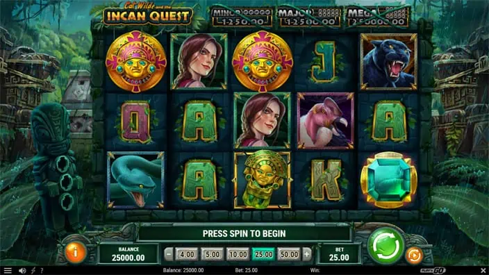 Cat Wilde and the Incan Quest slot