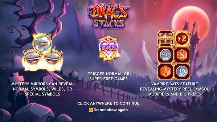 Dracs Stacks slot features