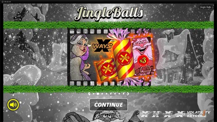 Jingle Balls slot features