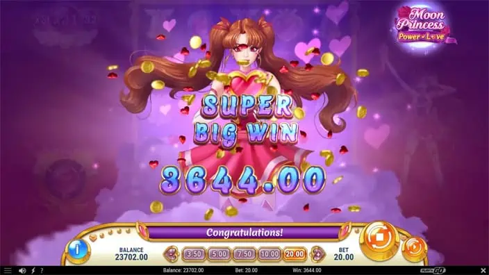 Moon Princess Power of Love slot big win