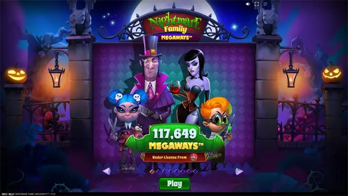 Nightmare Family Megaways slot features