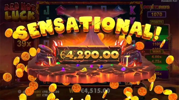 Red Hot Luck slot big win