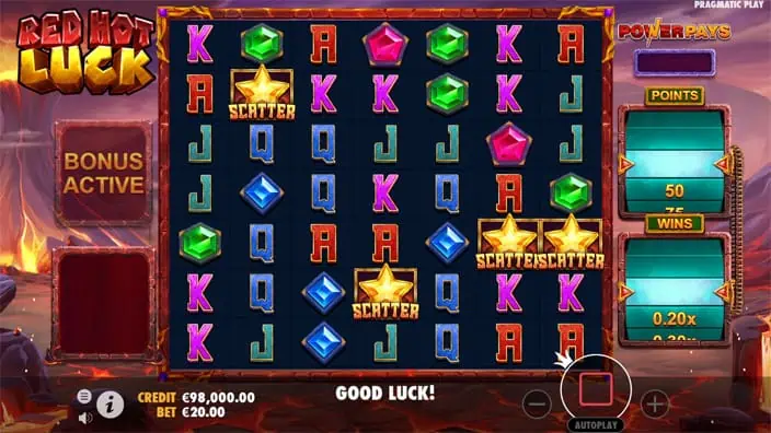 Red Hot Luck slot free spins