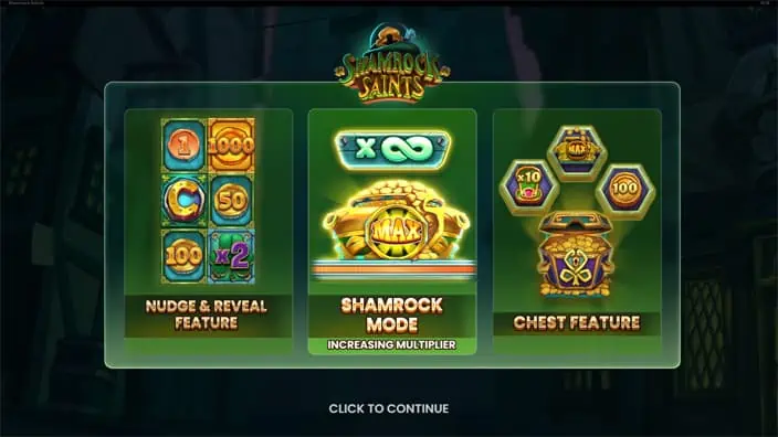 Shamrock Saints slot features