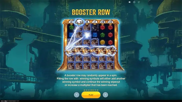 Steam Squad slot feature booster row