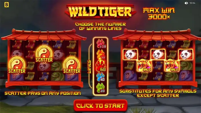 Wild Tiger slot features