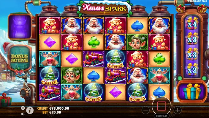 Xmas Spark slot free spins