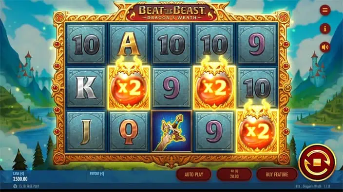 Beat the Beast Dragons Wrath slot free spins