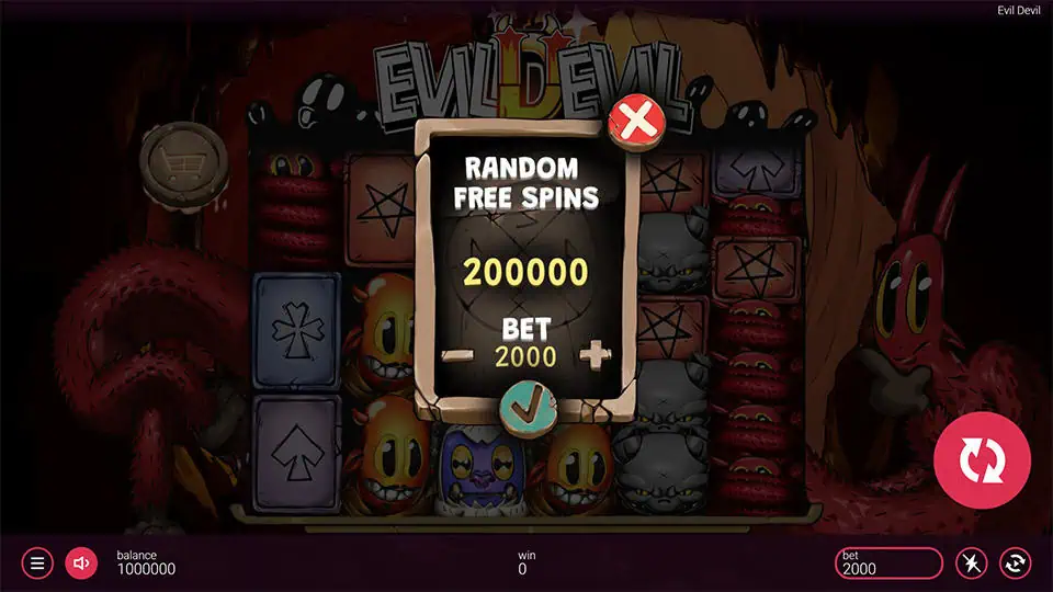 Evil Devil slot bonus buy