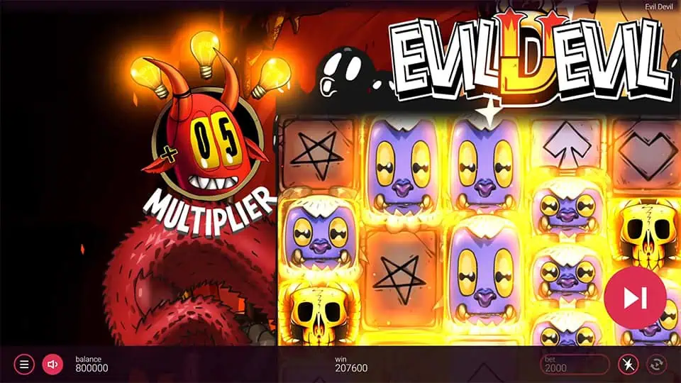 Evil Devil slot feature multiplier