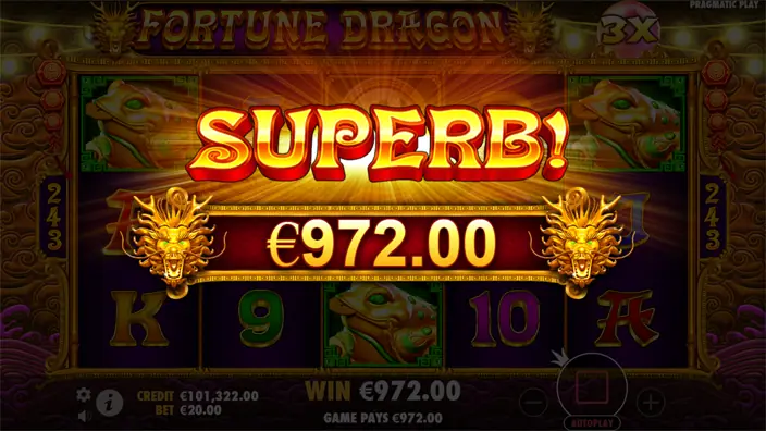 Fortune Dragon slot big win