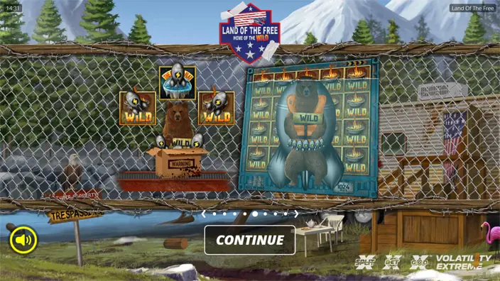 Land of the Free slot features