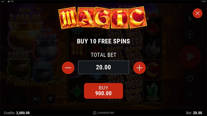 Mega Magic Spell slot bonus buy