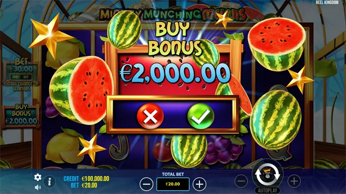 Mighty Munching Melons slot bonus buy