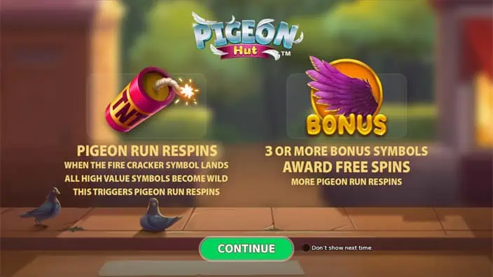 Pigeon Hut slot features