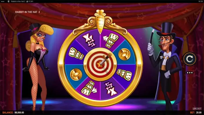 Rabbit in the Hat 2 slot free spins
