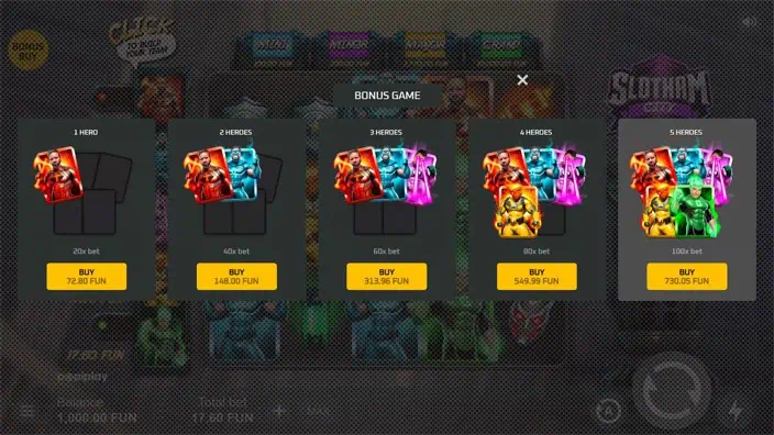 Slotham City slot bonus buy 1