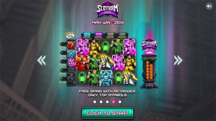 Slotham City slot features 1