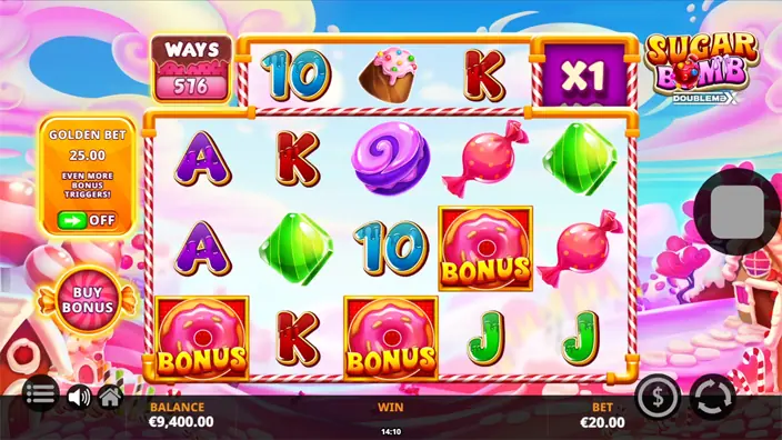 Sugar Bomb DoubleMax slot free spins
