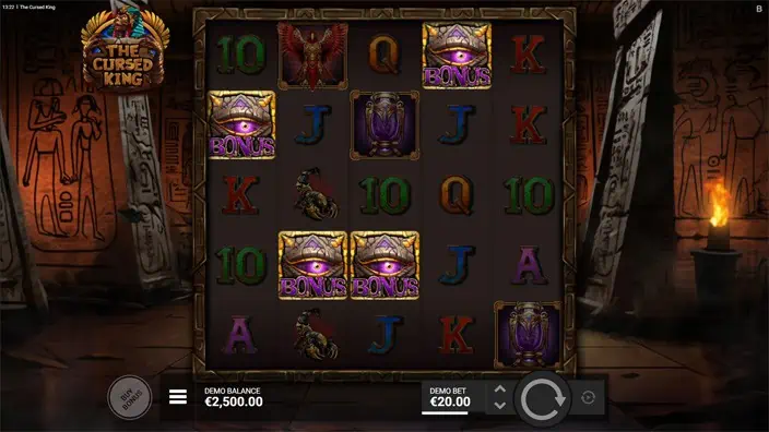 The Cursed King slot free spins